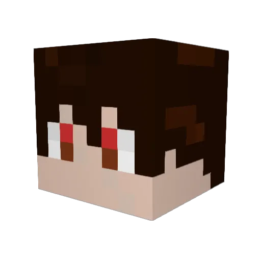 Kei070 Minecraft avatar head, 3D render