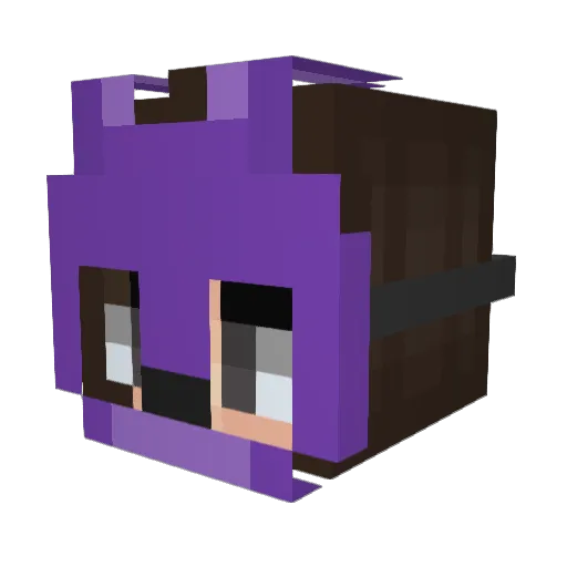 KeiBonnie Minecraft avatar head, 3D render