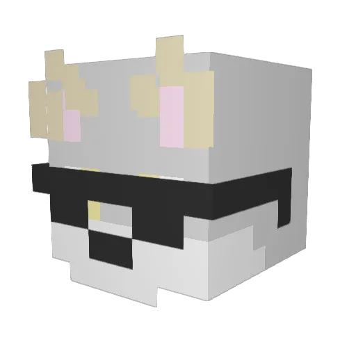 KeiCorsac_ Minecraft avatar head, 3D render