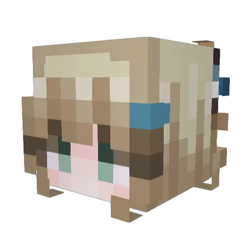 Kei_8911 Minecraft avatar head, 3D render