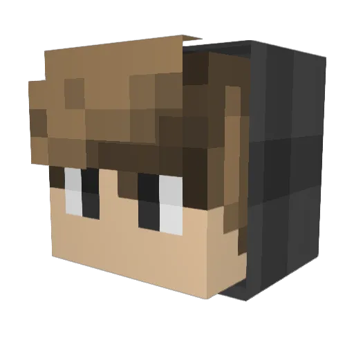 Kei_Shin_ Minecraft avatar head, 3D render