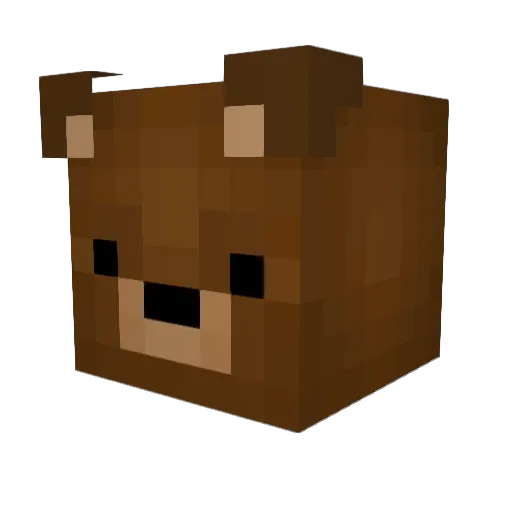KeighanM Minecraft avatar head, 3D render