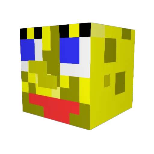 KeigoIwashi Minecraft avatar head, 3D render