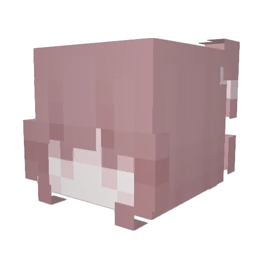 Keiiko Minecraft avatar head, 3D render