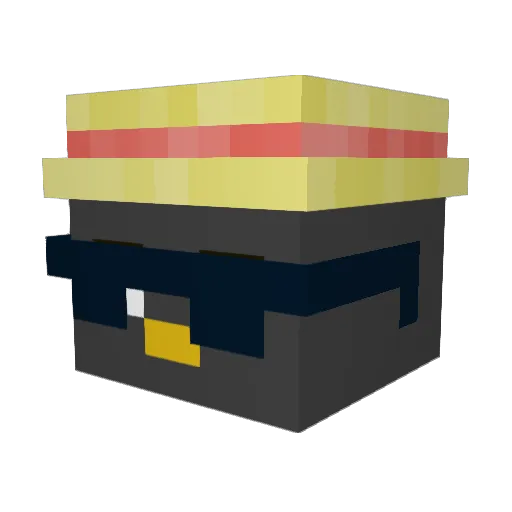 Keiiswitch Minecraft avatar head, 3D render
