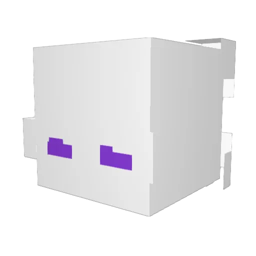 Keiizox Minecraft avatar head, 3D render