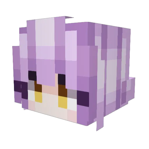 Keiji Minecraft avatar head, 3D render