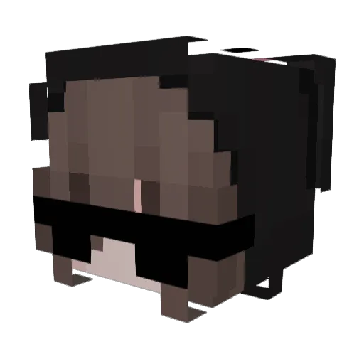 Keiko0719 Minecraft avatar head, 3D render