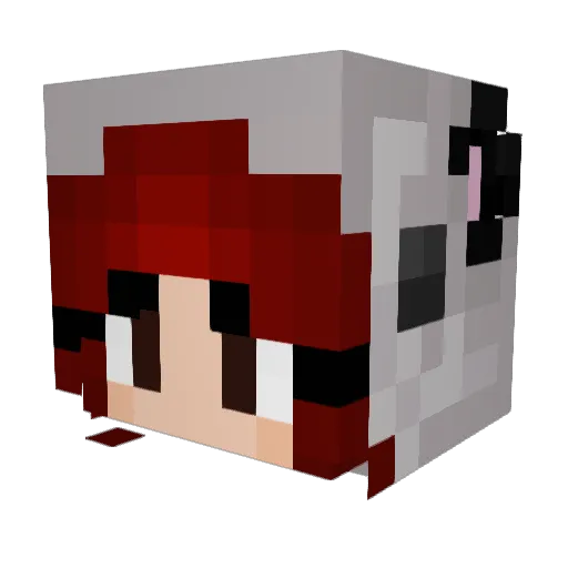 KeilyShaye Minecraft avatar head, 3D render