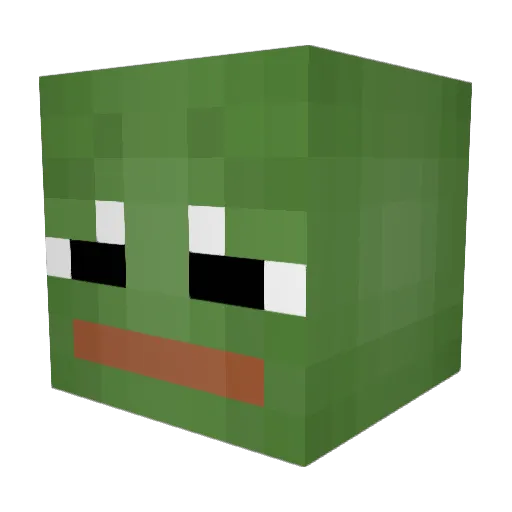 Keilza Minecraft avatar head, 3D render