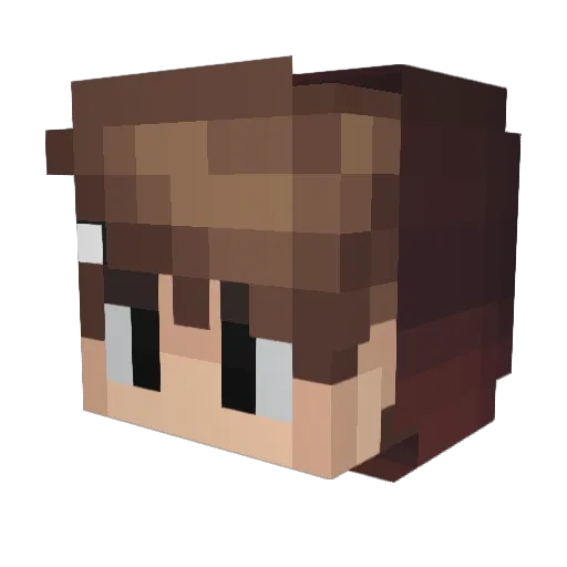 KeinBedwars Minecraft avatar head, 3D render