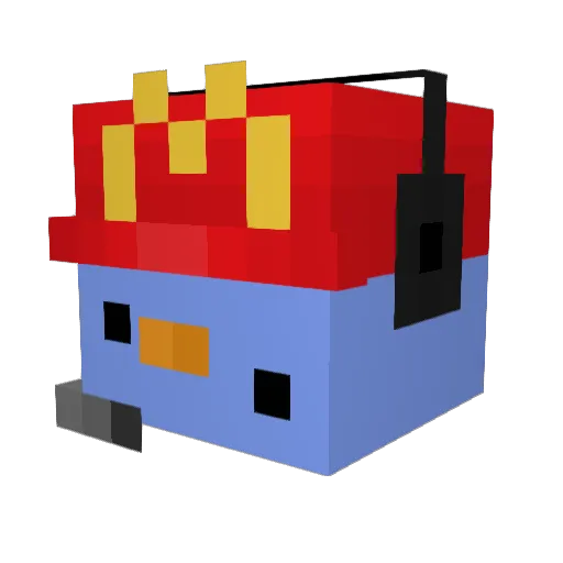 KeinBlauerBaer Minecraft avatar head, 3D render