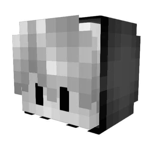 KeinPoishii_ Minecraft avatar head, 3D render