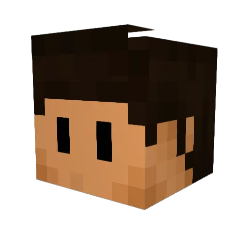 KeinProtokoll Minecraft avatar head, 3D render