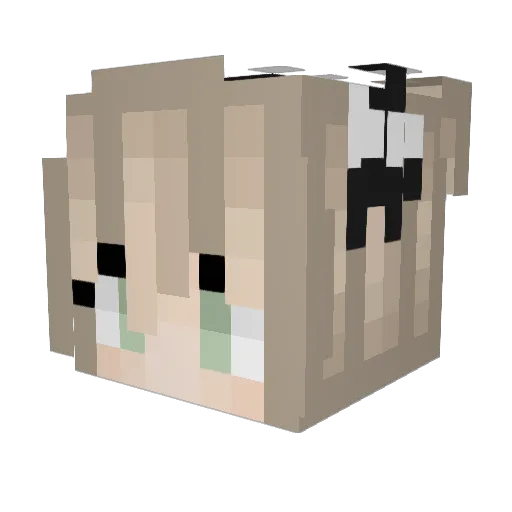 KeinSmiley Minecraft avatar head, 3D render
