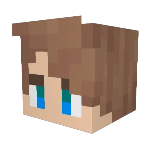 KeinTim Minecraft avatar head, 3D render