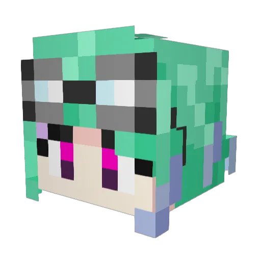 Keinaaaaaaa Minecraft avatar head, 3D render