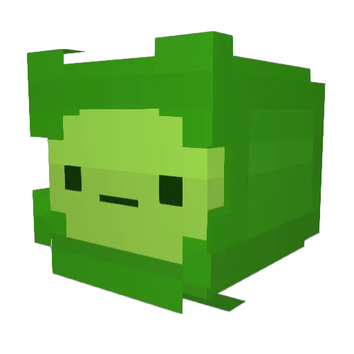 KeineRaupe Minecraft avatar head, 3D render