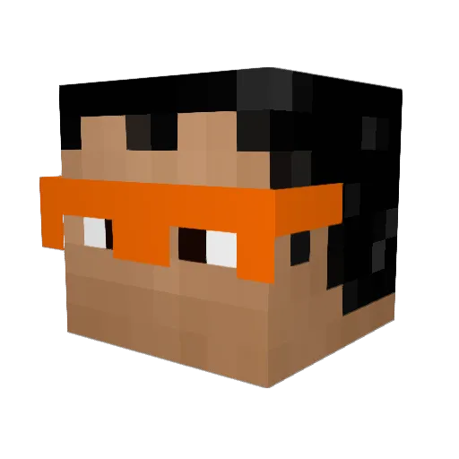 Keiner Minecraft avatar head, 3D render