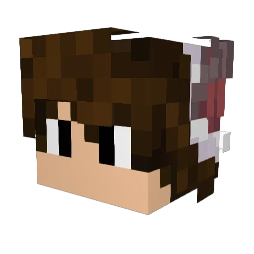 Keinerek Minecraft avatar head, 3D render
