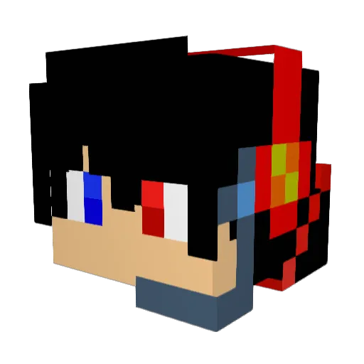 Keinett_ Minecraft avatar head, 3D render