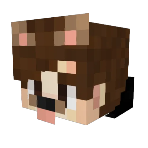 Keinex Minecraft avatar head, 3D render