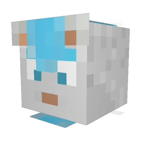 KeirSkunky Minecraft avatar head, 3D render