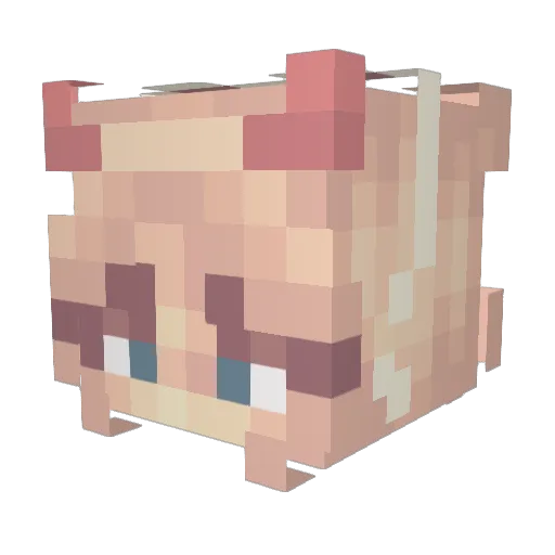 Keira_darcy7 Minecraft avatar head, 3D render