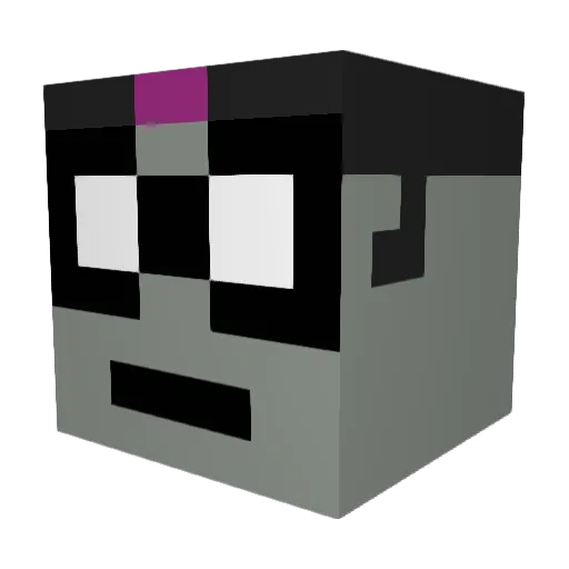 Keiranmagicman Minecraft avatar head, 3D render