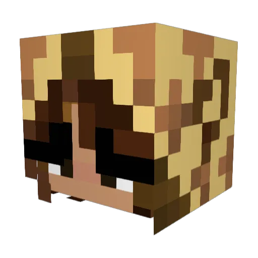 KeirasaurusRex69 Minecraft avatar head, 3D render