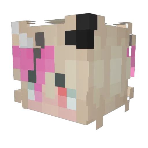 Keirspers Minecraft avatar head, 3D render