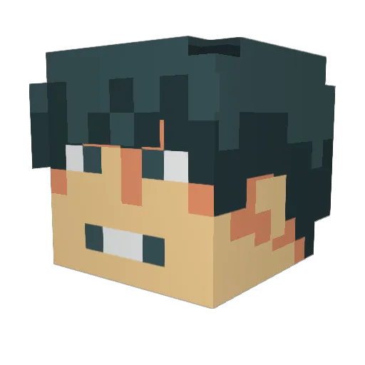 Keis__ Minecraft avatar head, 3D render