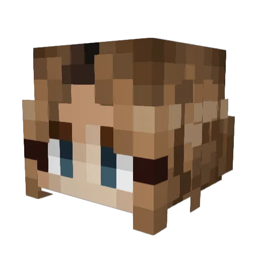 Keishaun Minecraft avatar head, 3D render