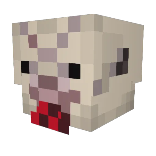 Keishin Minecraft avatar head, 3D render