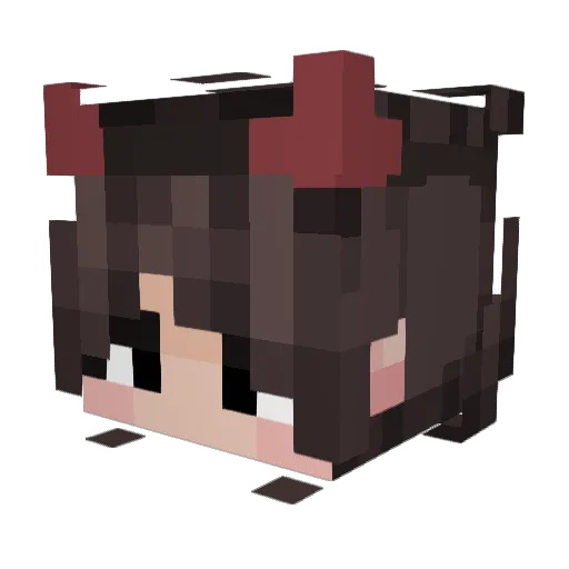 Keisium Minecraft avatar head, 3D render