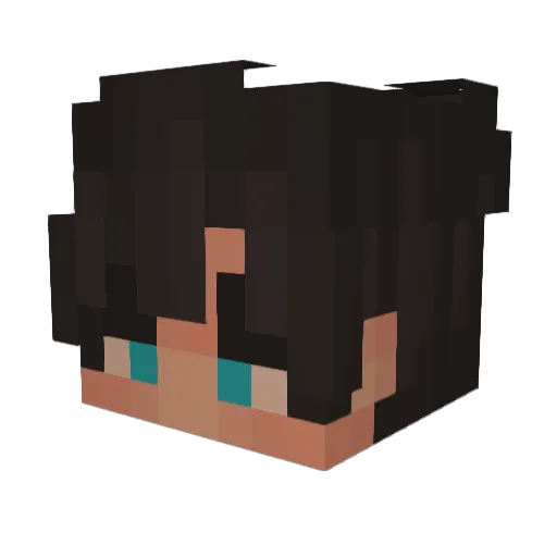 Keiteris Minecraft avatar head, 3D render