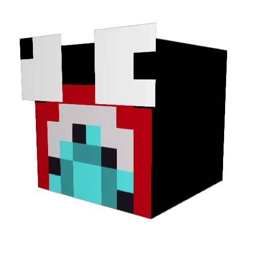 KeithGeiman Minecraft avatar head, 3D render