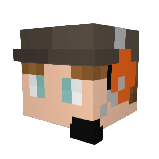 Keith_7 Minecraft avatar head, 3D render