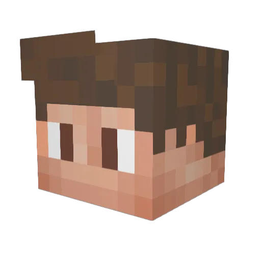 KeithaPvP Minecraft avatar head, 3D render