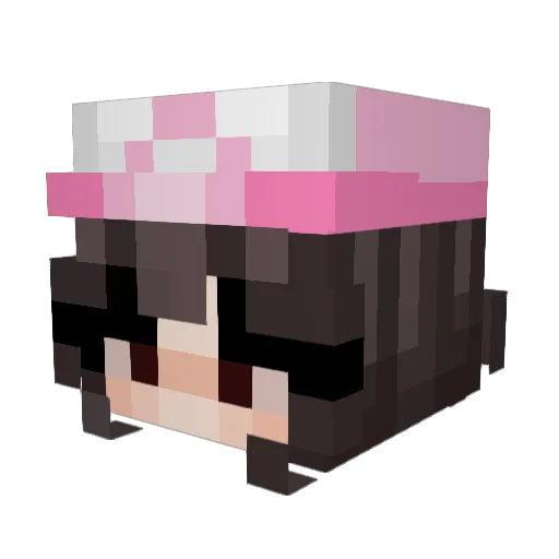 Keithryl Minecraft avatar head, 3D render