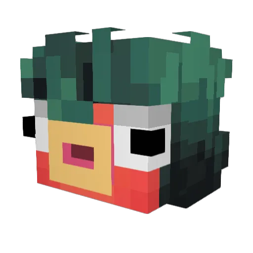Keiyast Minecraft avatar head, 3D render