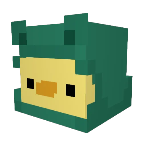 Keiyrti Minecraft avatar head, 3D render