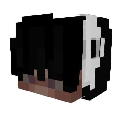 Kejii_ Minecraft avatar head, 3D render