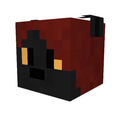 KekaniCreates Minecraft avatar head, 3D render