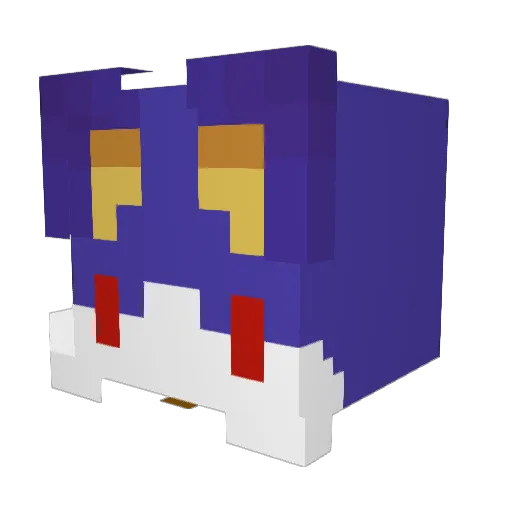 Keke_Slider Minecraft avatar head, 3D render