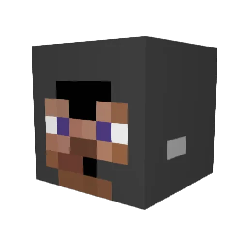Kekeki41 Minecraft avatar head, 3D render
