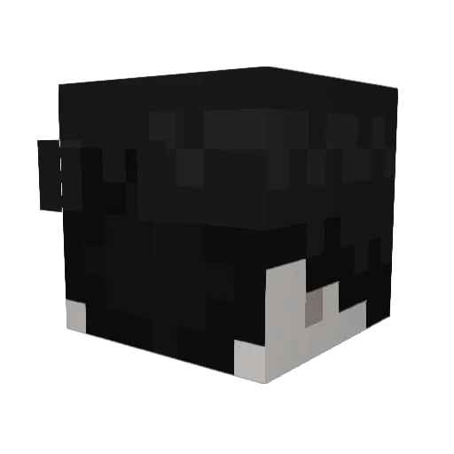 Kekkerdog Minecraft avatar head, 3D render