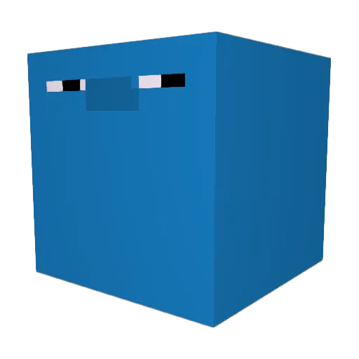 Kekkyzoot Minecraft avatar head, 3D render