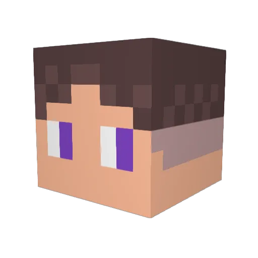 Keko747 Minecraft avatar head, 3D render