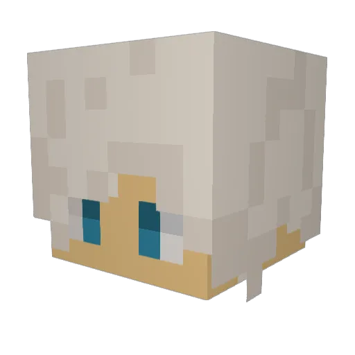 Kekocraft03 Minecraft avatar head, 3D render